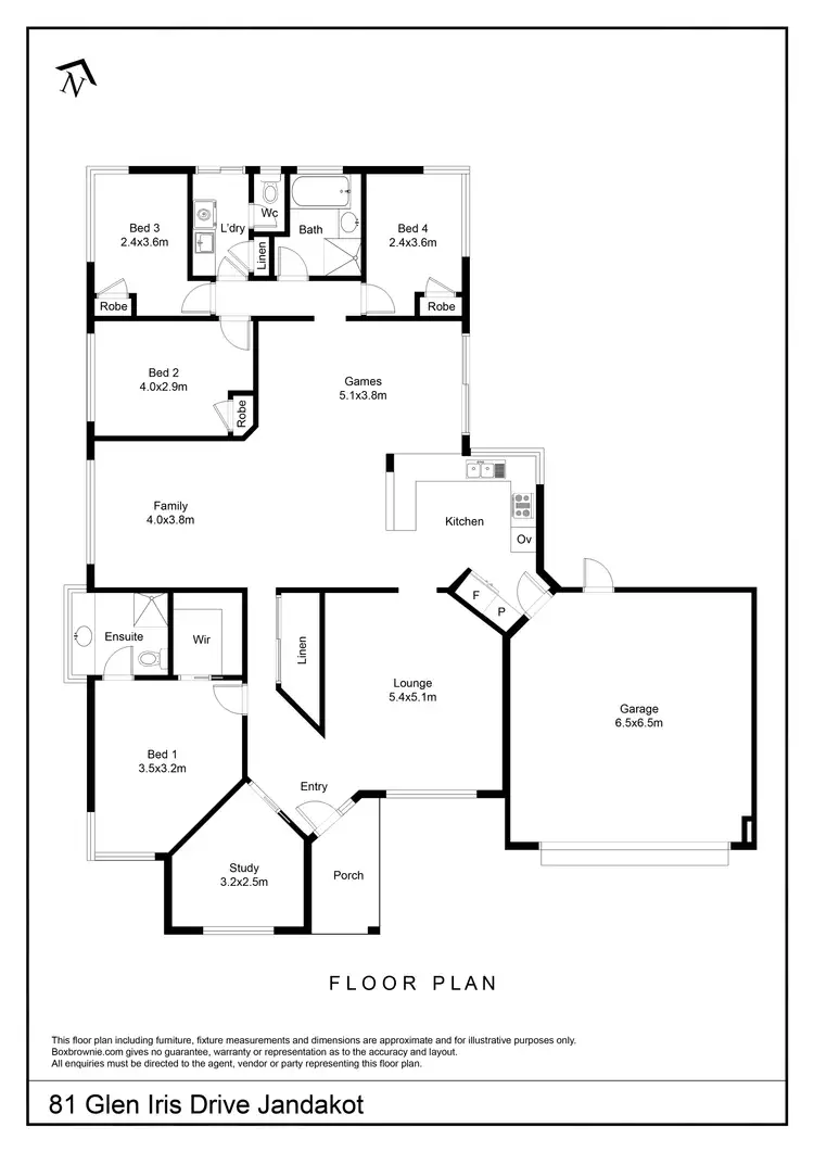 Floorplan of Homely house listing, 81 Glen Iris Drive, Jandakot WA 6164