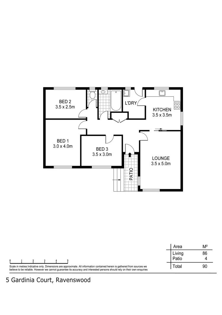 Floorplan of Homely house listing, 5 Gardinia Court, Ravenswood TAS 7250