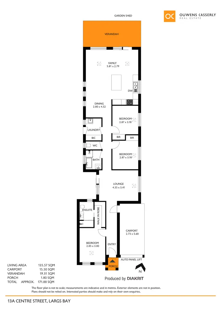 Floorplan of Homely house listing, 13a Centre Street, Largs Bay SA 5016