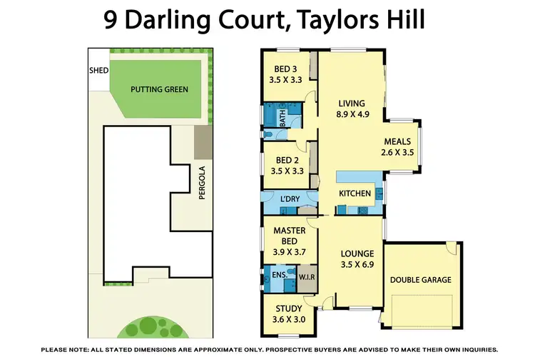 Floorplan of Homely house listing, 9 Darling Court, Taylors Hill VIC 3037