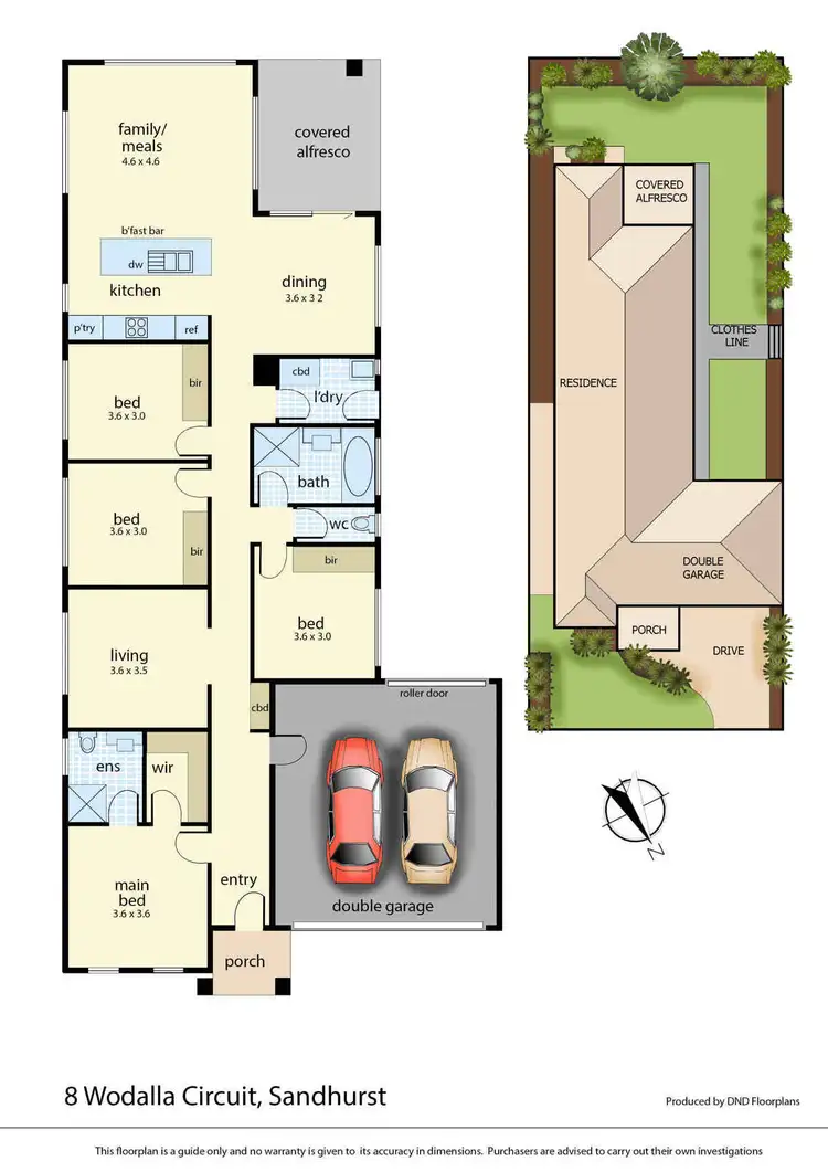 Floorplan of Homely house listing, 8 Wodalla Circuit, Sandhurst VIC 3977