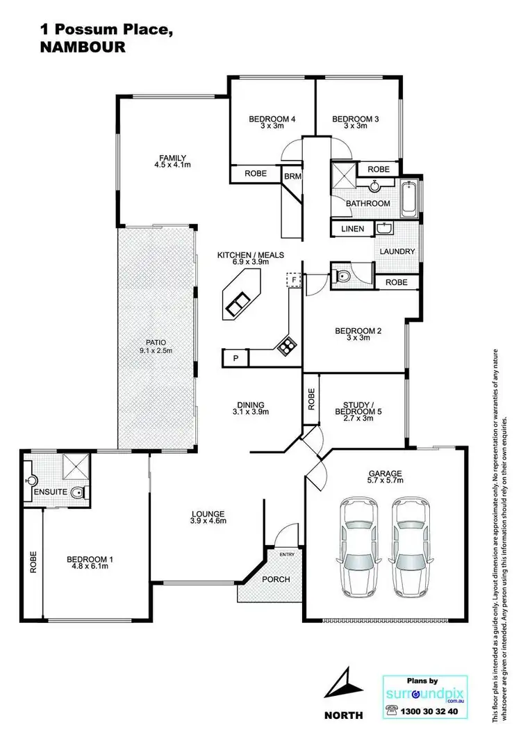Floorplan of Homely house listing, 1 Possum Place, Nambour QLD 4560