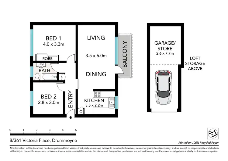 Floorplan of Homely apartment listing, 8/361 Victoria Place, Drummoyne NSW 2047