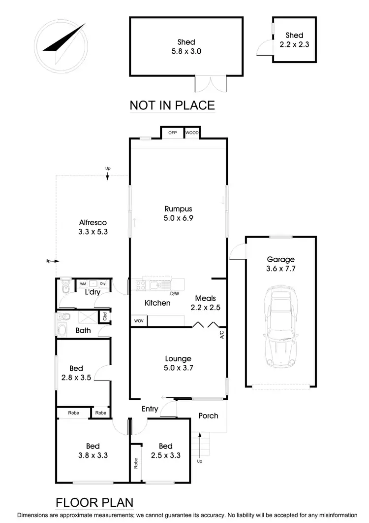 Floorplan of Homely house listing, 43 Christie Street, Knoxfield VIC 3180
