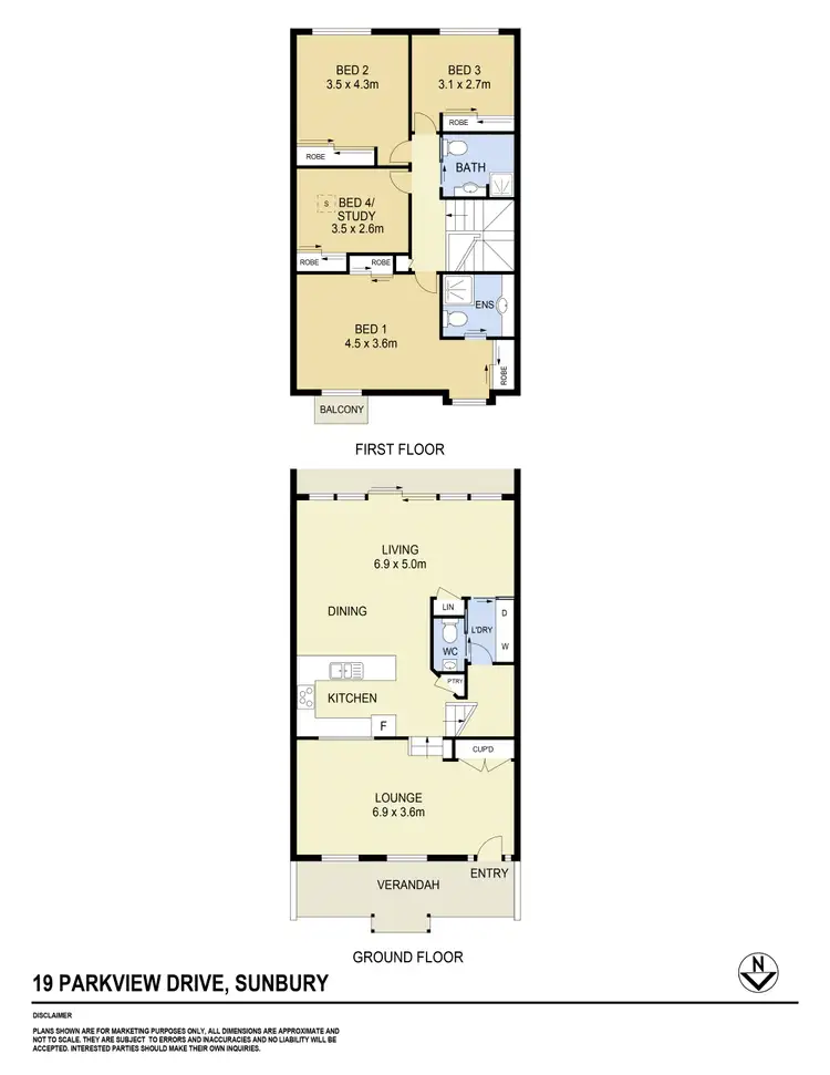 Floorplan of Homely house listing, 19 Parkview Drive, Sunbury VIC 3429