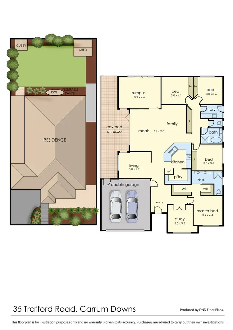 Floorplan of Homely house listing, 35 Trafford Road, Carrum Downs VIC 3201
