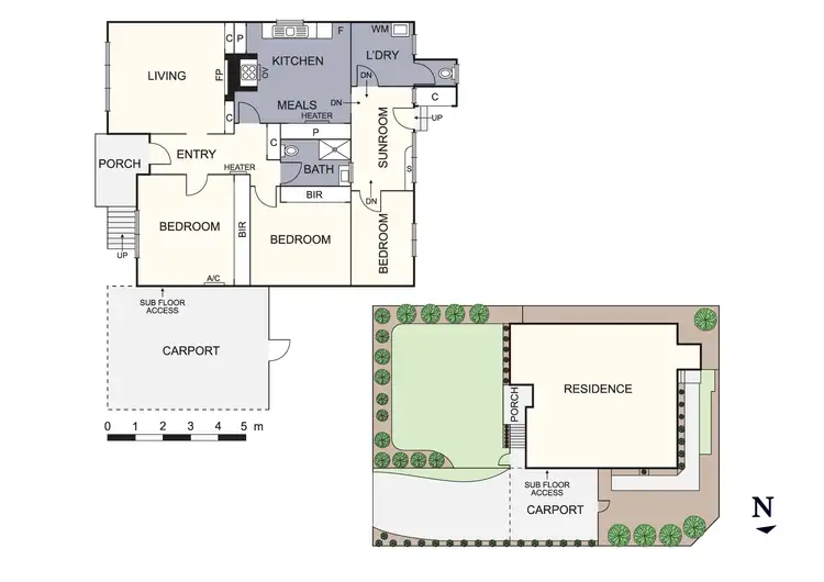 Floorplan of Homely unit listing, 1/2 Stradbroke Road, Boronia VIC 3155