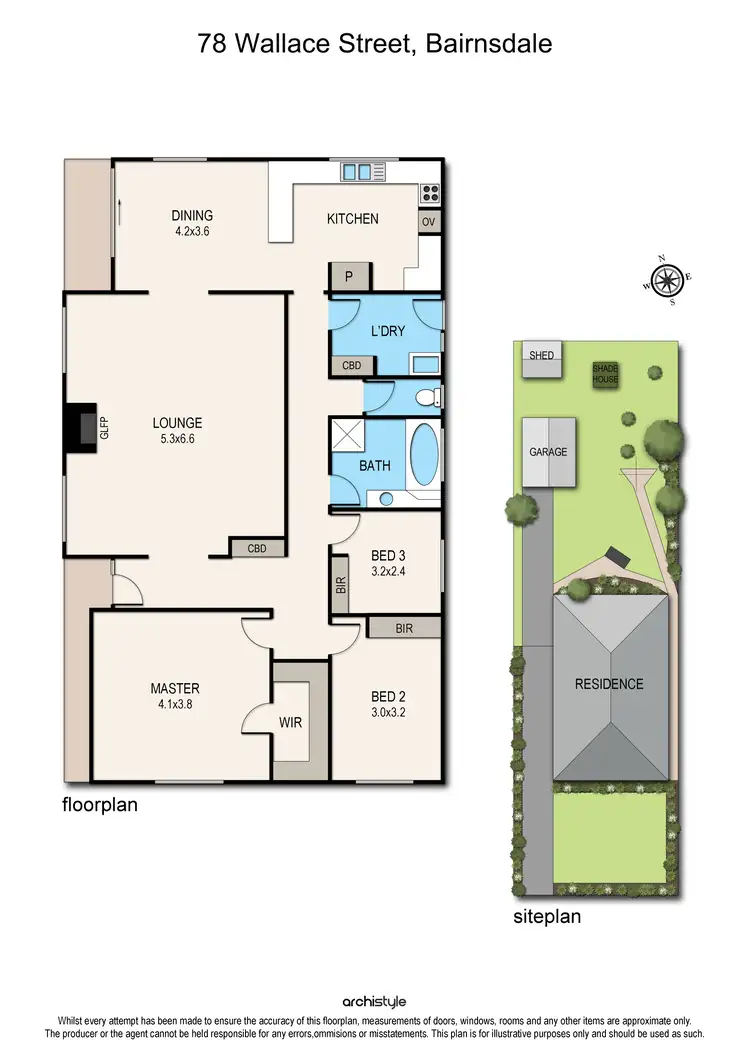 Floorplan of Homely house listing, 78 Wallace Street, Bairnsdale VIC 3875