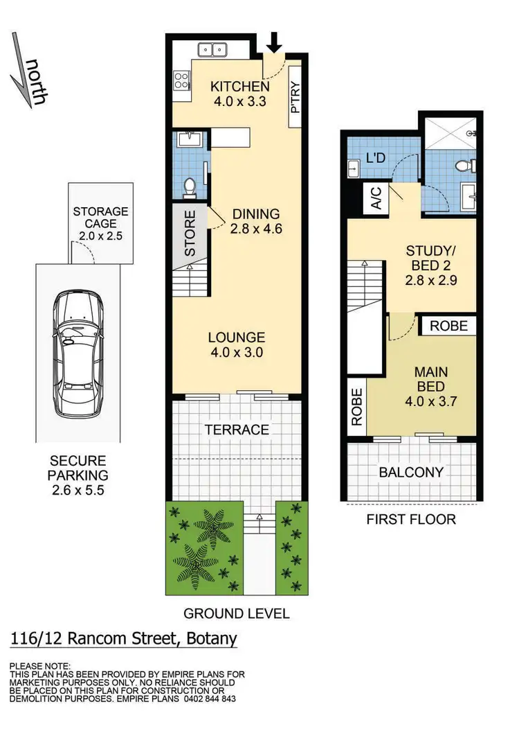 Floorplan of Homely apartment listing, 116/12 Rancom Street, Botany NSW 2019