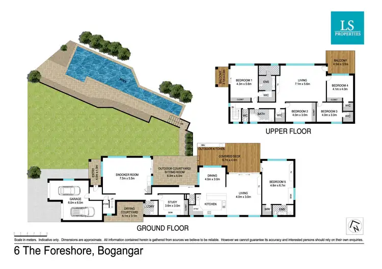 Floorplan of Homely house listing, 6 The Foreshore, Bogangar NSW 2488