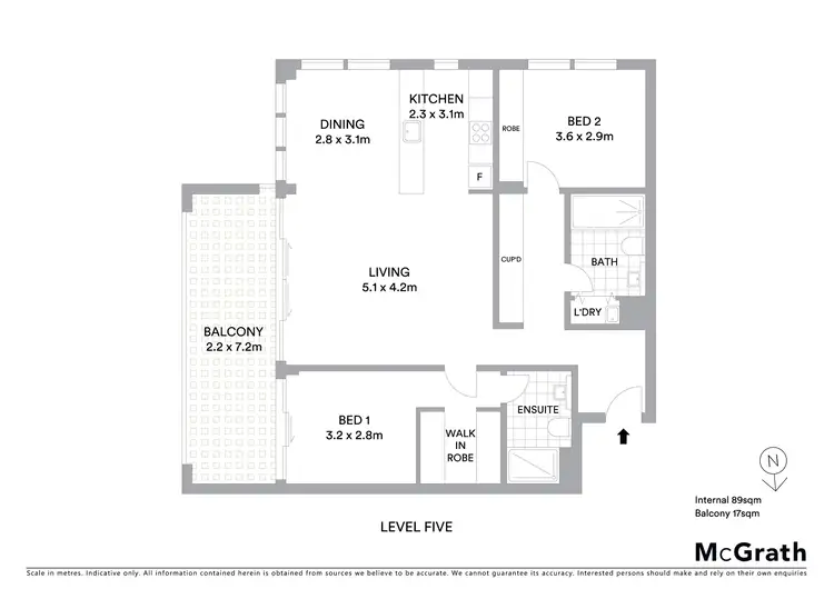 Floorplan of Homely apartment listing, 122/32 Blackall Street, Barton ACT 2600