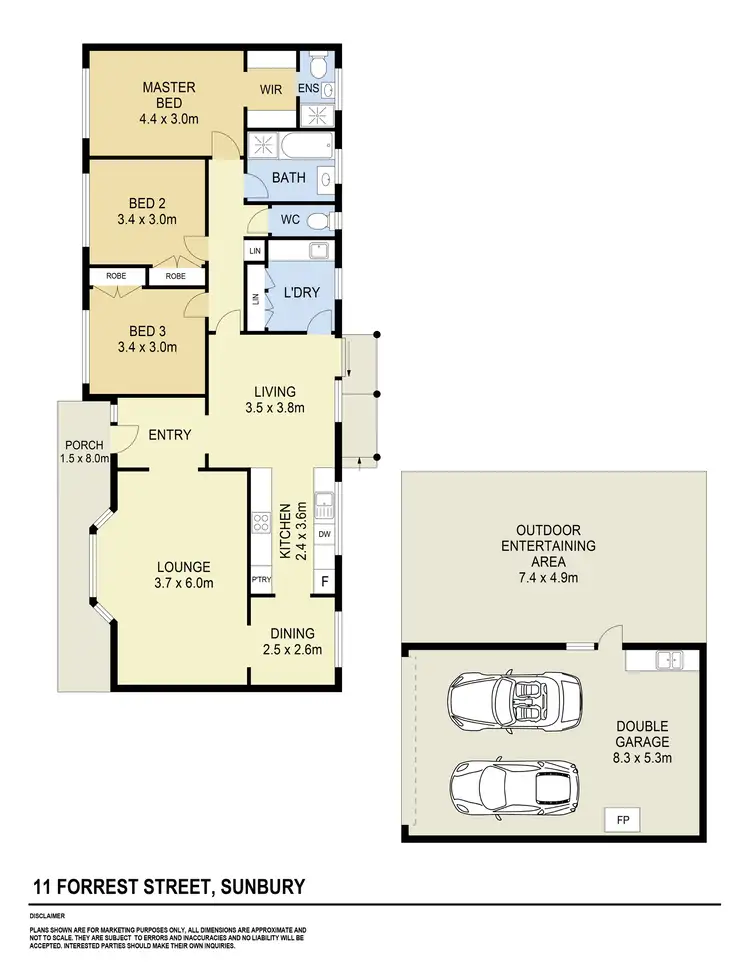 Floorplan of Homely house listing, 11 Forrest Street, Sunbury VIC 3429