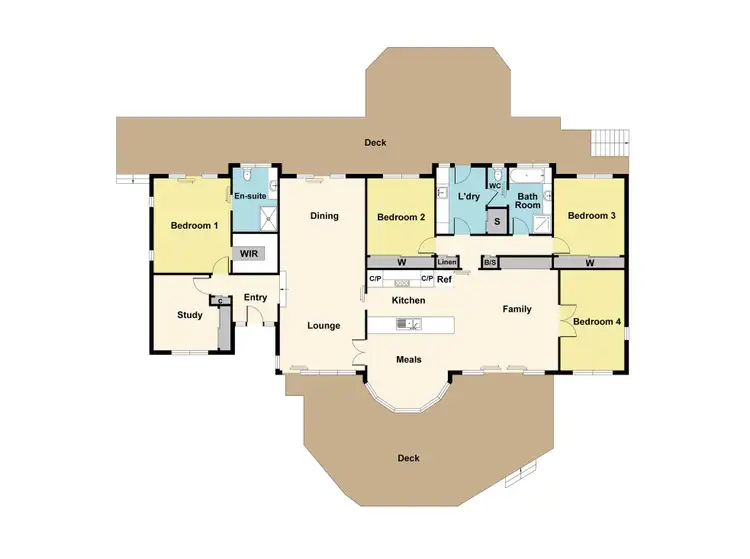 Floorplan of Homely house listing, 6 Timbertop Drive, Mount Helen VIC 3350