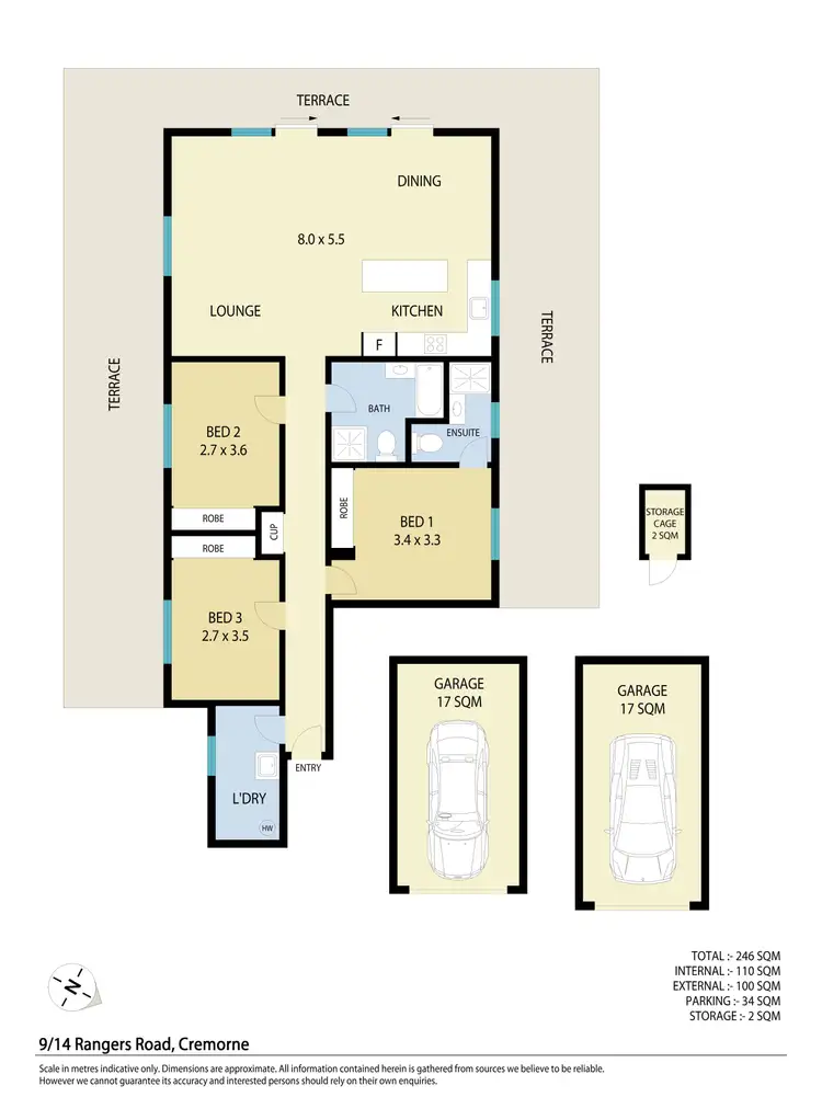 Floorplan of Homely apartment listing, 9/14 Rangers Road, Cremorne NSW 2090