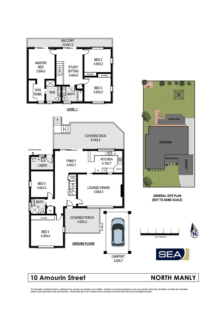 Floorplan of Homely house listing, 10 Amourin Street, North Manly NSW 2100
