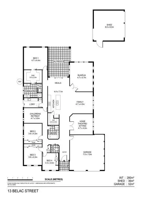Floorplan of Homely house listing, 13 Belac Street, Maiden Gully VIC 3551
