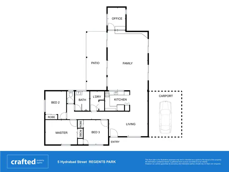 Floorplan of Homely house listing, 5 Hydrabad Street, Regents Park QLD 4118