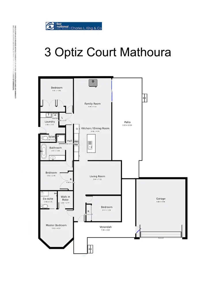 Floorplan of Homely house listing, 3 Opitz Court, Mathoura NSW 2710