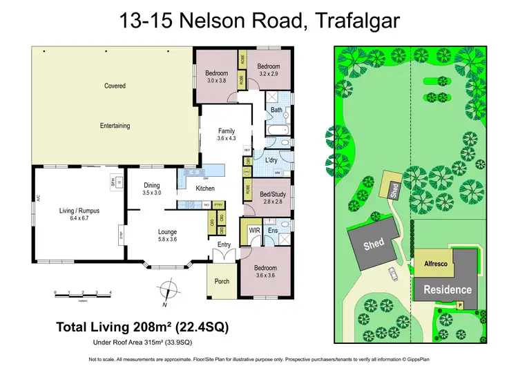 Floorplan of Homely house listing, 13-15 Nelson Road, Trafalgar VIC 3824