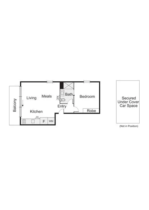 Floorplan of Homely apartment listing, 204/92 Hornby Street, Windsor VIC 3181