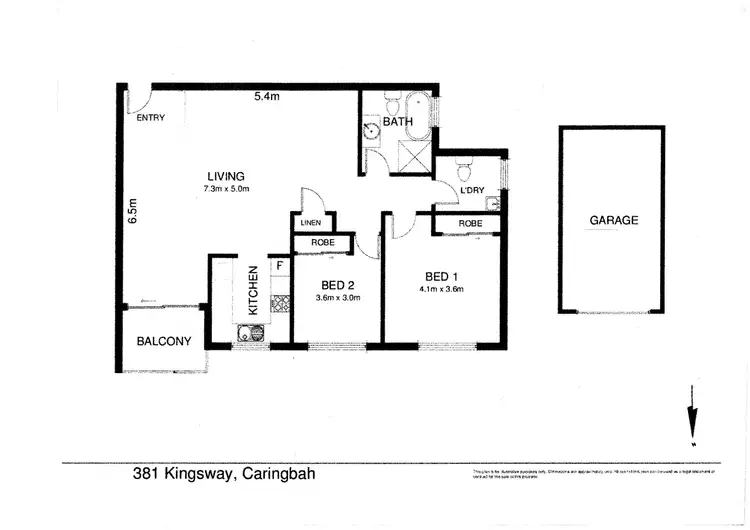 Floorplan of Homely unit listing, 30/381-389 Kingsway, Caringbah NSW 2229