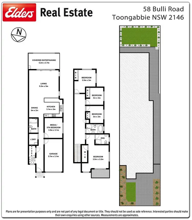 Floorplan of Homely semi-detached listing, 58 Bulli Road, Toongabbie NSW 2146