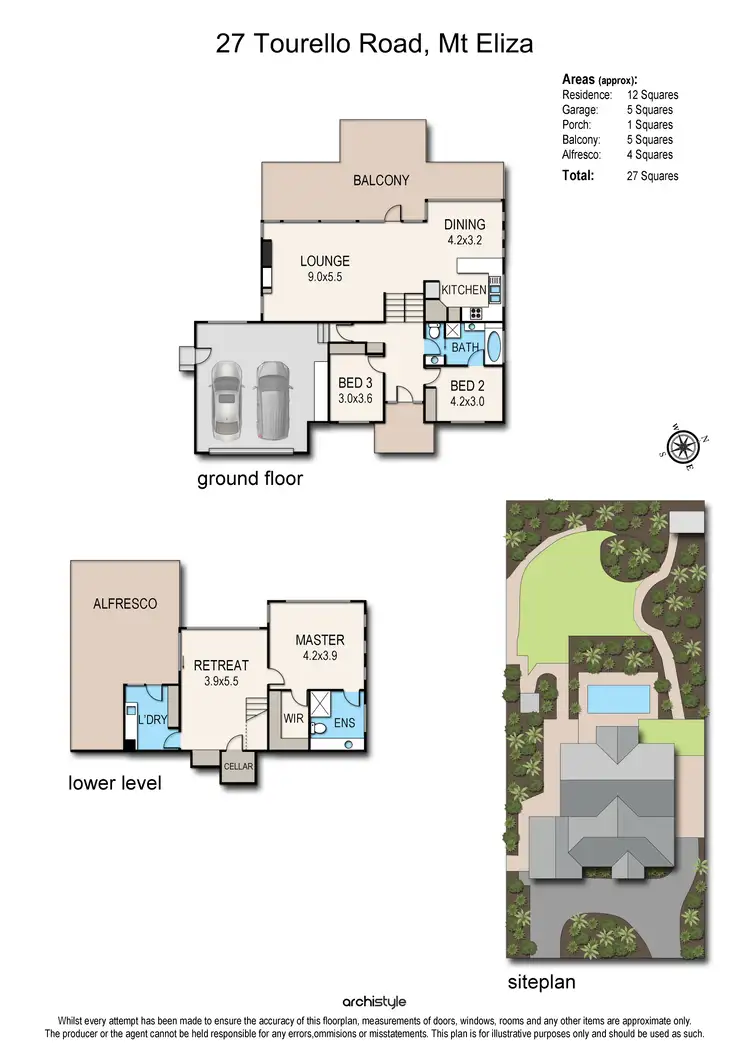 Floorplan of Homely house listing, 27 Tourello Road, Mount Eliza VIC 3930