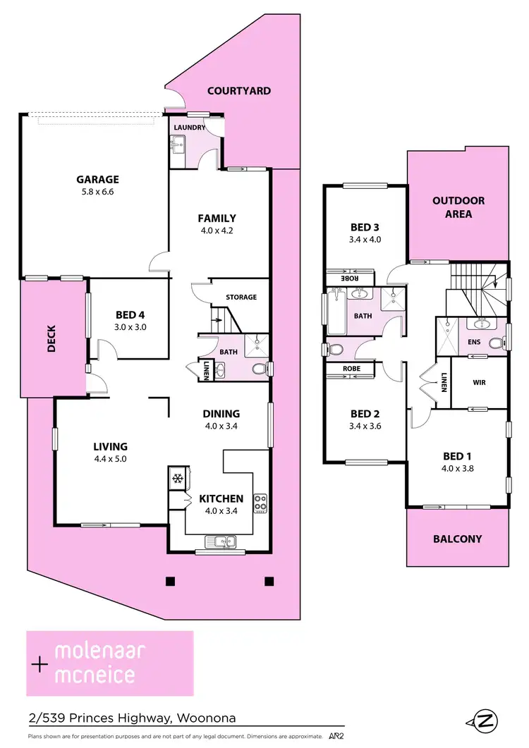 Floorplan of Homely house listing, 2/539 Princes Highway, Woonona NSW 2517