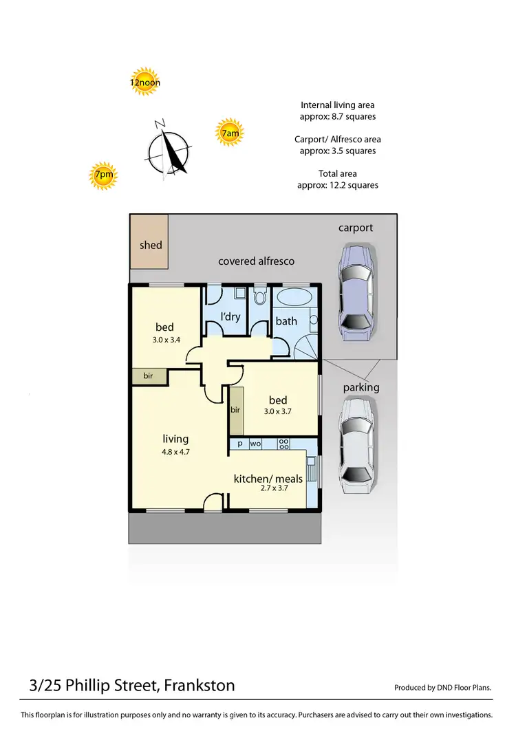 Floorplan of Homely unit listing, 3/25 Phillip Street, Frankston VIC 3199