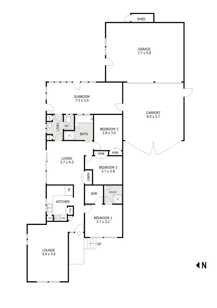 Floorplan of Homely house listing, 36 Powells Avenue, Strathdale VIC 3550