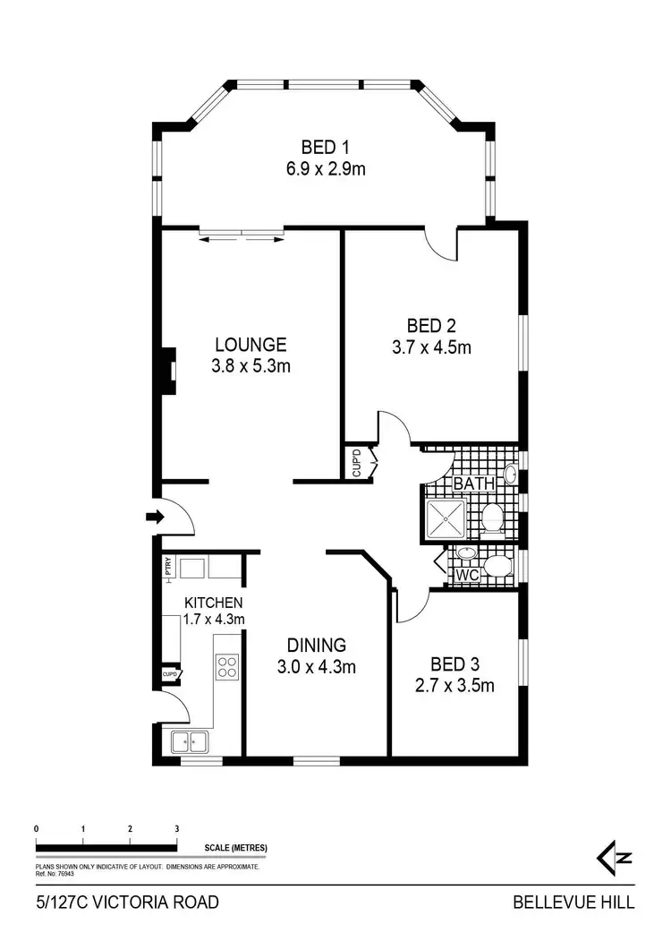 Floorplan of Homely apartment listing, 5/127C Victoria Road, Bellevue Hill NSW 2023