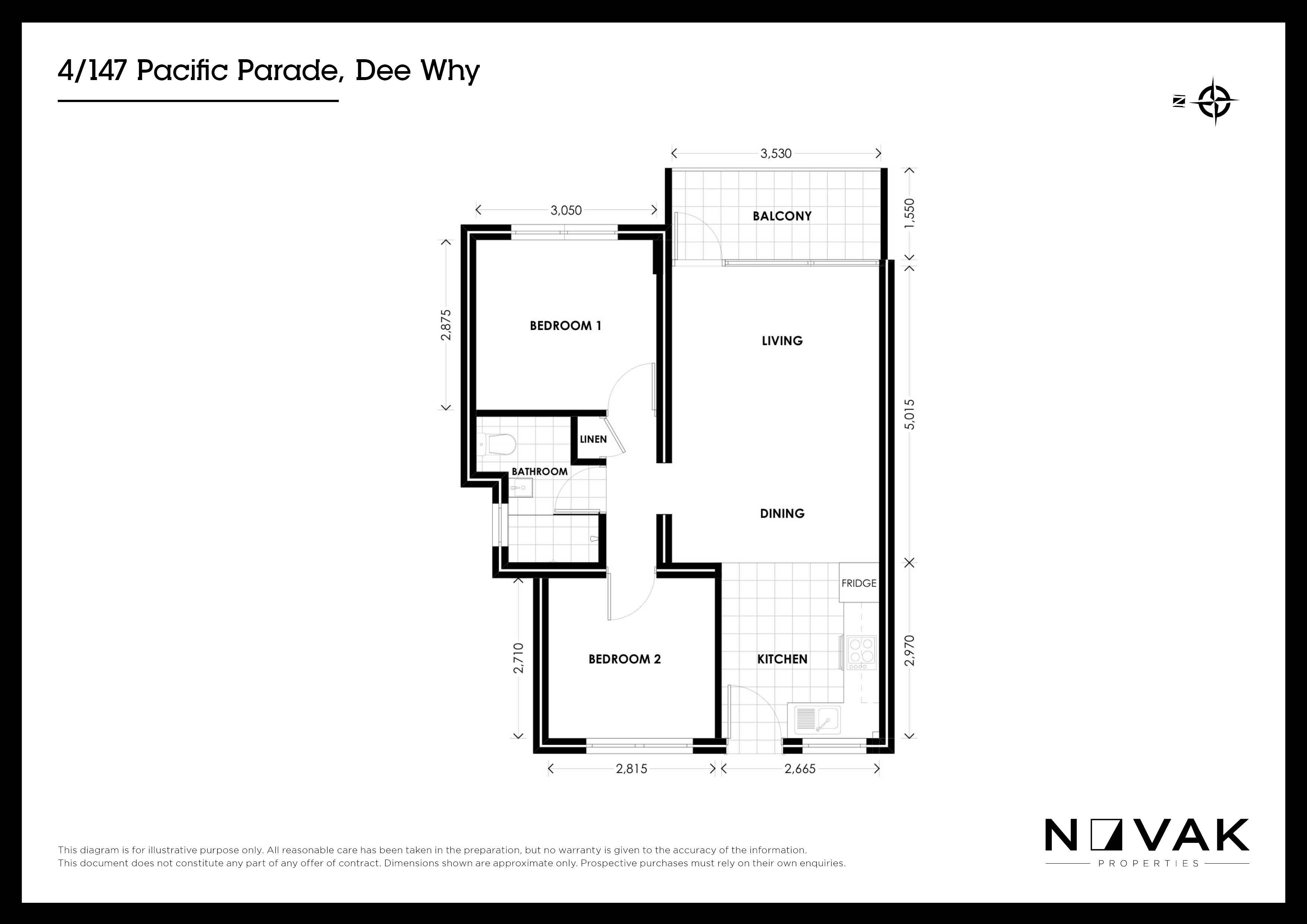 Floorplan of Homely apartment listing, 4/147 Pacific Parade, Dee Why NSW 2099