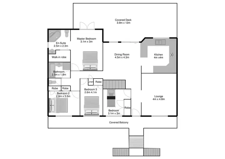Floorplan of Homely house listing, 5-7 Raven Court, Warner QLD 4500