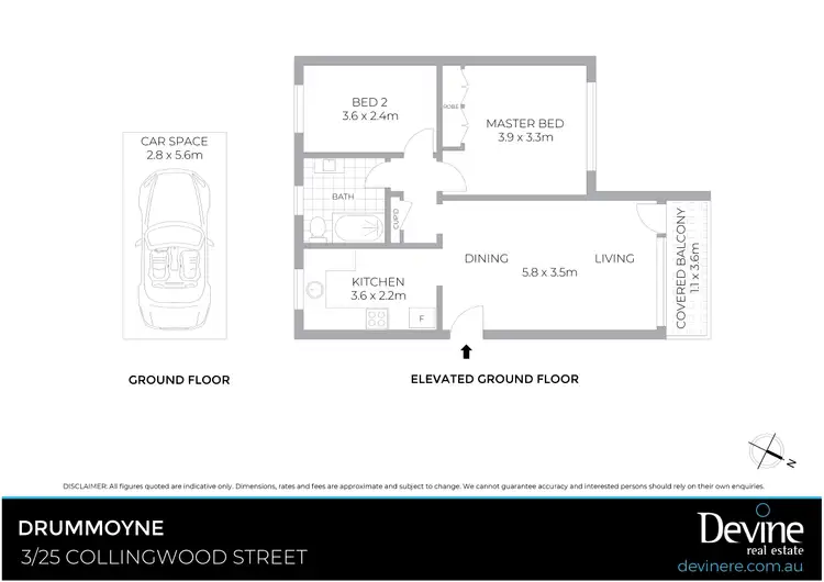 Floorplan of Homely unit listing, 3/25 Collingwood Street, Drummoyne NSW 2047