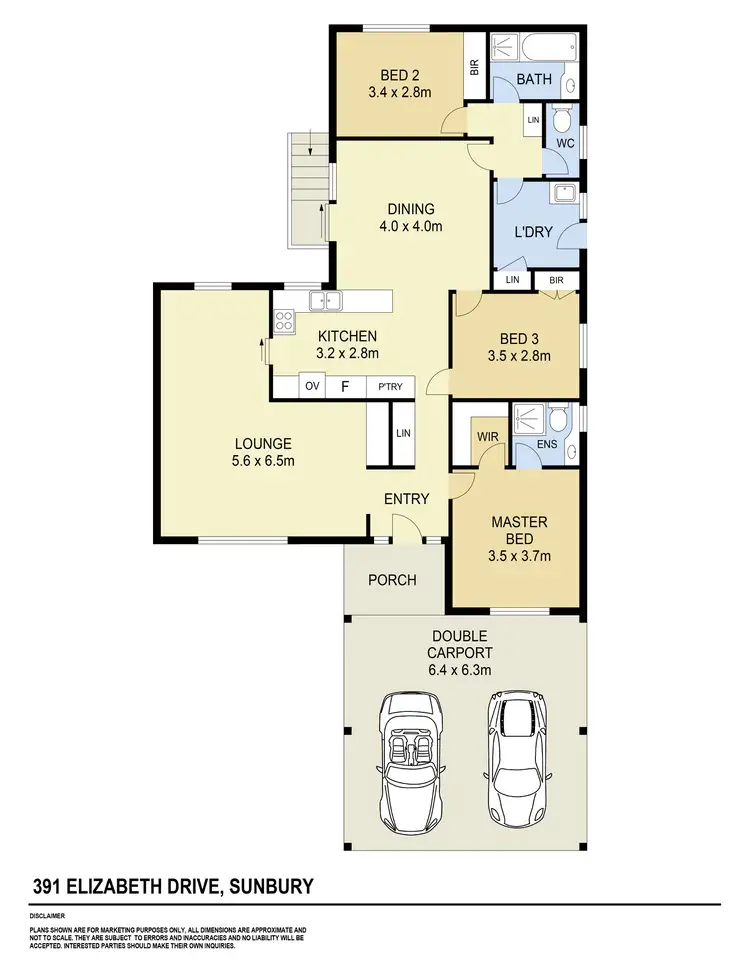 Floorplan of Homely house listing, 391 Elizabeth Drive, Sunbury VIC 3429