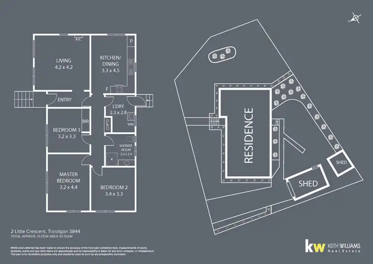 Floorplan of Homely house listing, 2 Little Crescent, Traralgon VIC 3844