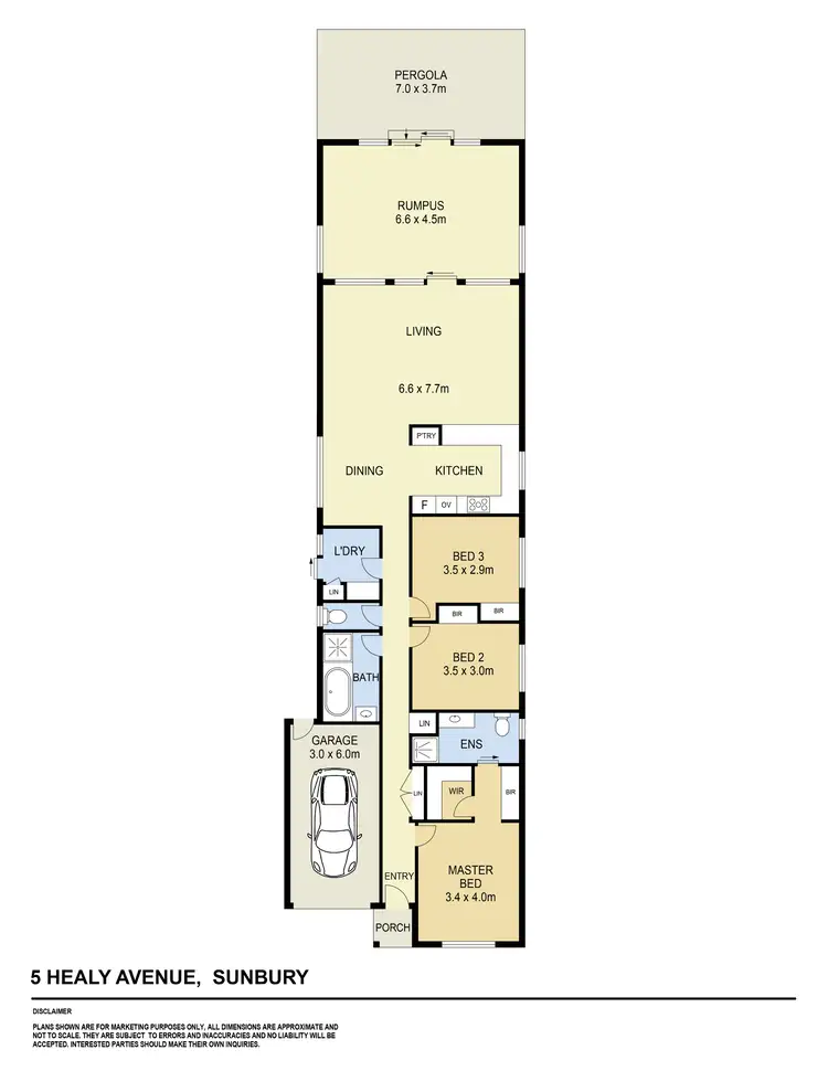 Floorplan of Homely house listing, 5 Healy Avenue, Sunbury VIC 3429