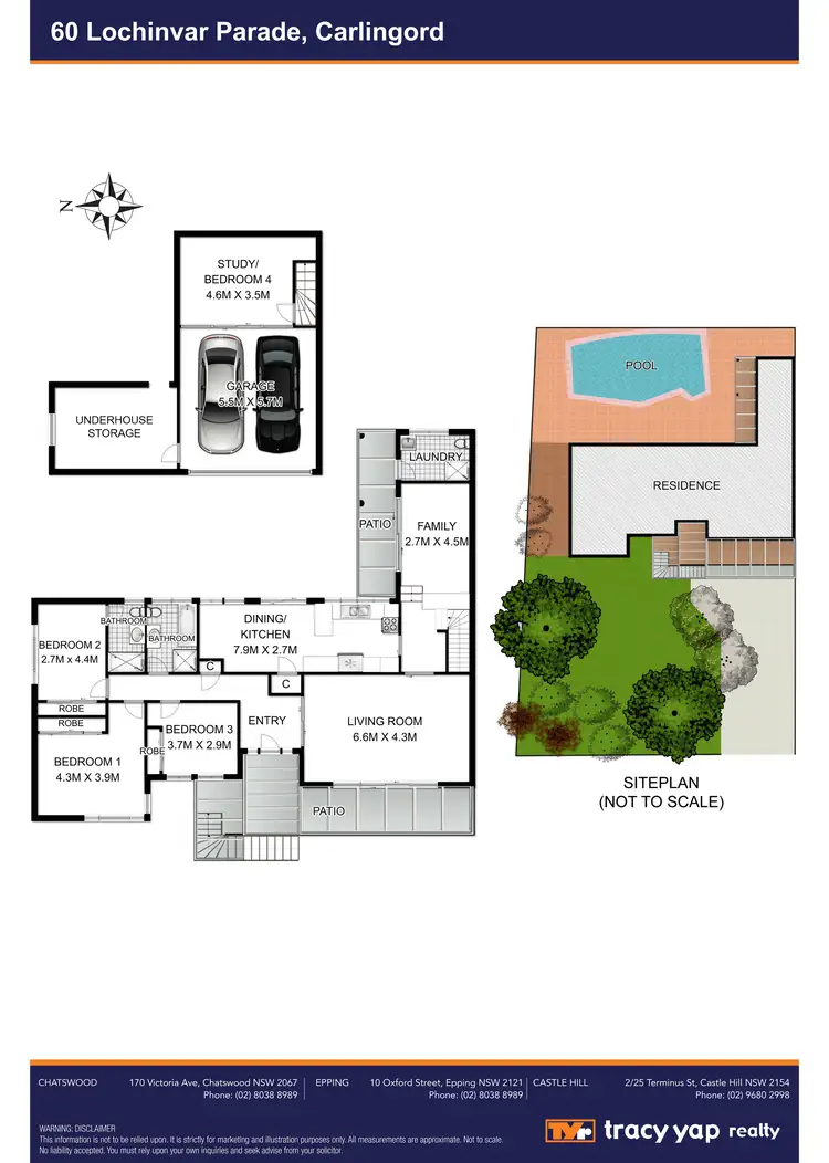 Floorplan of Homely house listing, 60 Lochinvar Parade, Carlingford NSW 2118