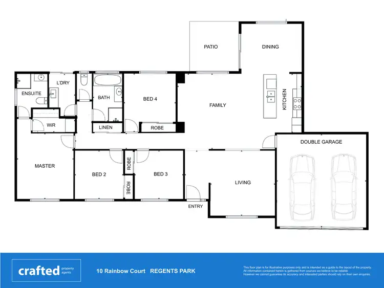 Floorplan of Homely house listing, 10 Rainbow Court, Regents Park QLD 4118