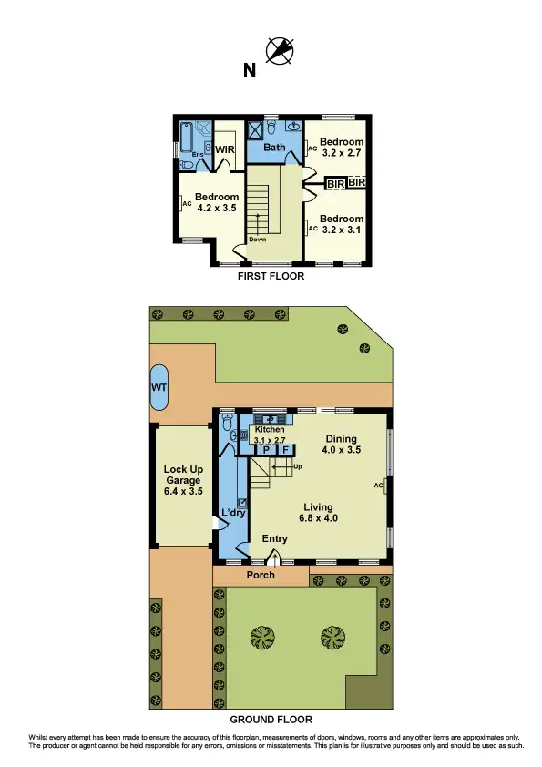 Floorplan of Homely townhouse listing, 1/55 Derrimut Street, Albion VIC 3020