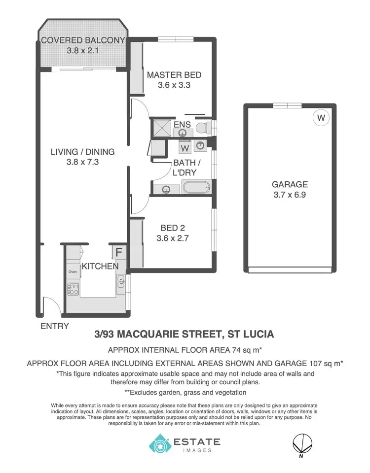Floorplan of Homely unit listing, 3/93 Macquarie Street, St Lucia QLD 4067