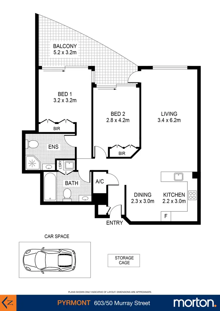 Floorplan of Homely apartment listing, 603/50 Murray Street, Pyrmont NSW 2009
