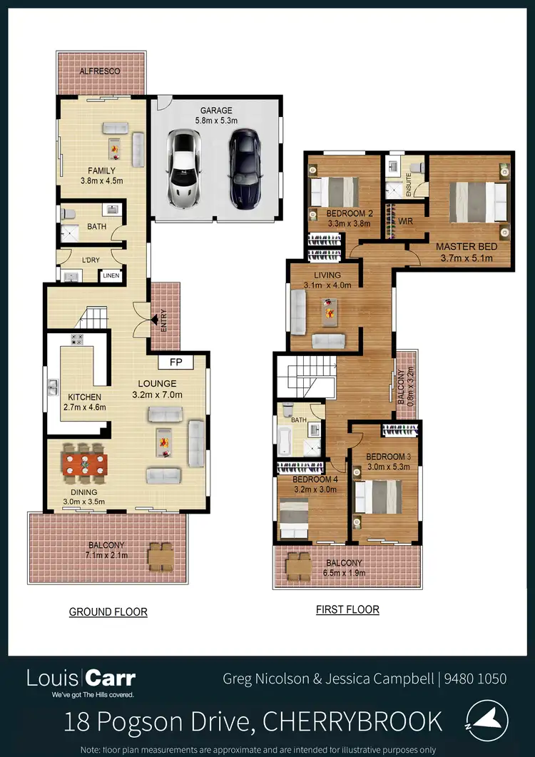 Floorplan of Homely house listing, 18 Pogson Drive, Cherrybrook NSW 2126