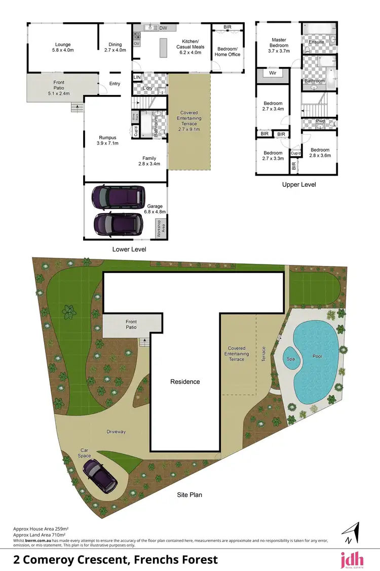 Floorplan of Homely house listing, 2 Comeroy Crescent, Frenchs Forest NSW 2086