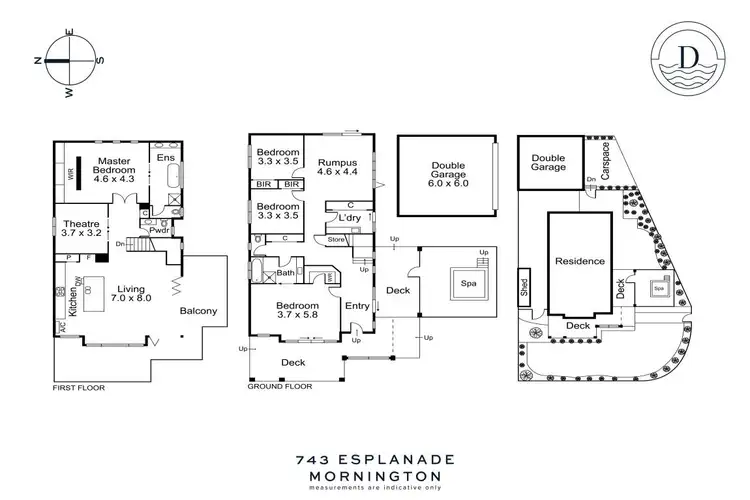 Floorplan of Homely house listing, 743 Esplanade, Mornington VIC 3931