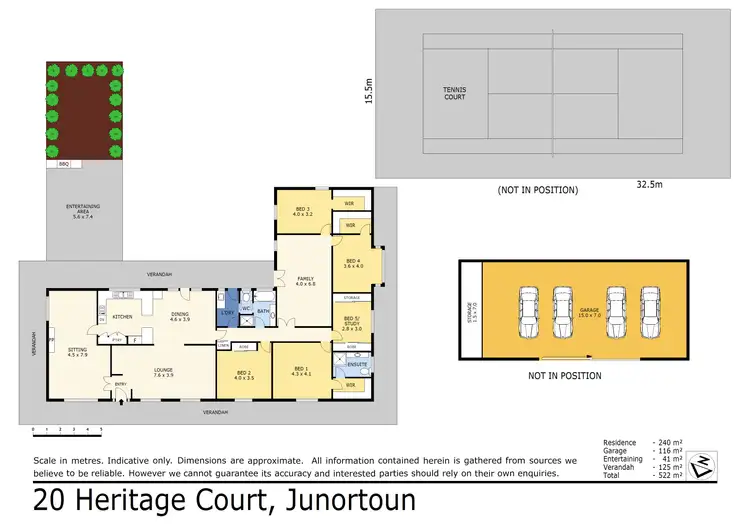 Floorplan of Homely house listing, 20 Heritage Court, Junortoun VIC 3551