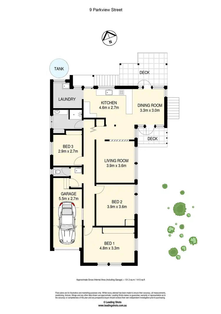 Floorplan of Homely house listing, 9 Parkview Street, Mitchelton QLD 4053