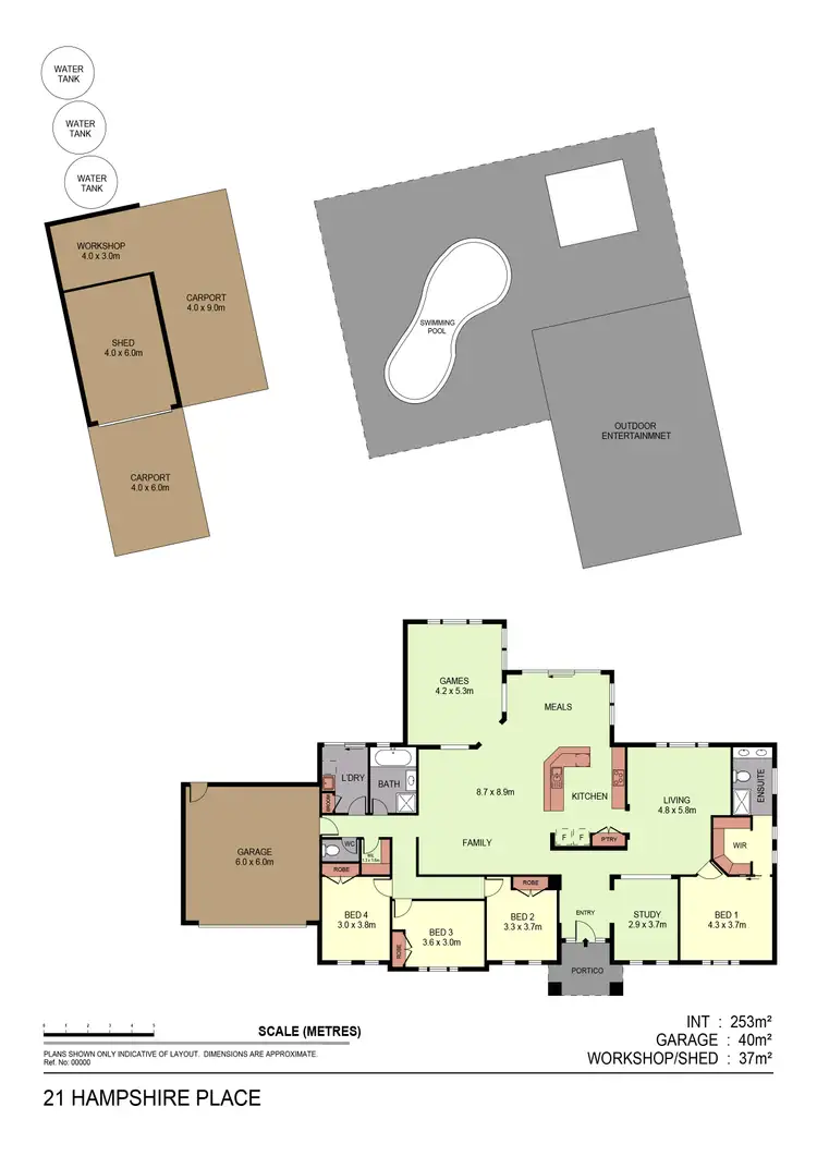 Floorplan of Homely house listing, 21 Hampshire Place, Strathfieldsaye VIC 3551