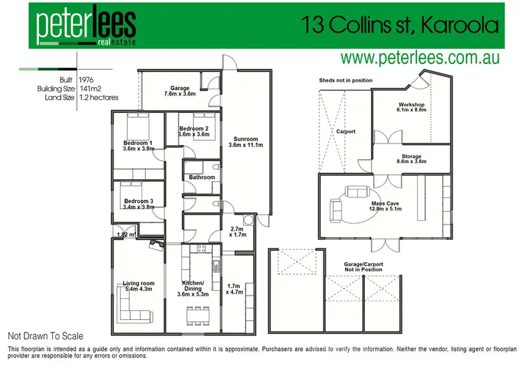 Floorplan of Homely house listing, 13 Collins Road, Karoola TAS 7267