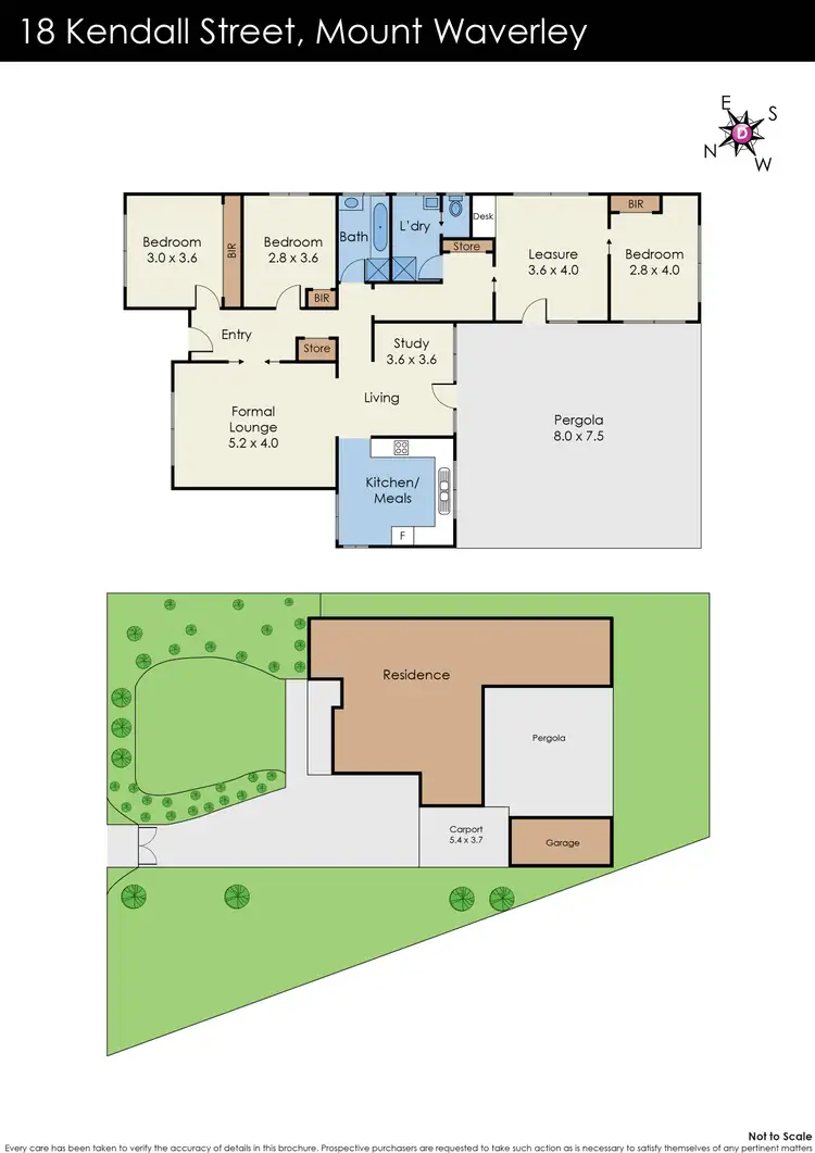 Floorplan of Homely house listing, 18 Kendall Street, Mount Waverley VIC 3149